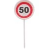 12 Herbruikbare Coctailprikkers Verkeersbord 50 Jaar 2 12 Herbruikbare Coctailprikkers Verkeersbord 50 Jaar -Vakantie Decoratie Winkel 12 herbruikbare coctailprikkers verkeersbord 50 ja