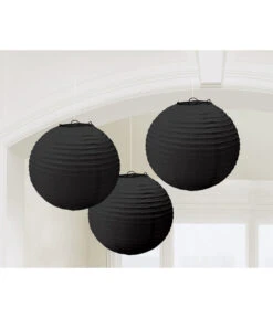 3 Bollampionnen Zwart 21cm