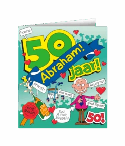 Abraham Wenskaart Cartoon