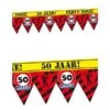 Afzetlint 50 Jaar Partyzone -Vakantie Decoratie Winkel afzetlint 50 jaar partyzone