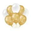 Ballonnen 50 Jaar Goud/Wit (8st) -Vakantie Decoratie Winkel ballonnen 50 jaar goud wit 8st