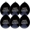 Ballonnen Happy F*cking Birthday (6st)