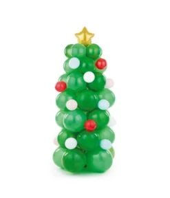 Ballonnen Kerstboom Met Ballen (161x65cm)
