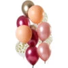 Ballonnen Set Rich Ruby Premium (12st) -Vakantie Decoratie Winkel ballonnen set rich ruby premium 12st