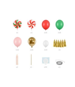 Balloon Garland Candies (2,5m) -Vakantie Decoratie Winkel balloon garland candies 25m 2