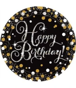 Bordjes Happy Birthday (8 Stuks)