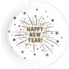 Bordjes Happy New Year Flares (8st) -Vakantie Decoratie Winkel bordjes happy new year flares 8st