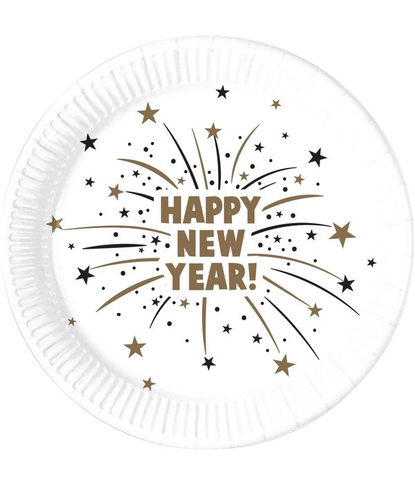 Bordjes Happy New Year Flares (8st) 3 Bordjes Happy New Year Flares (8st)