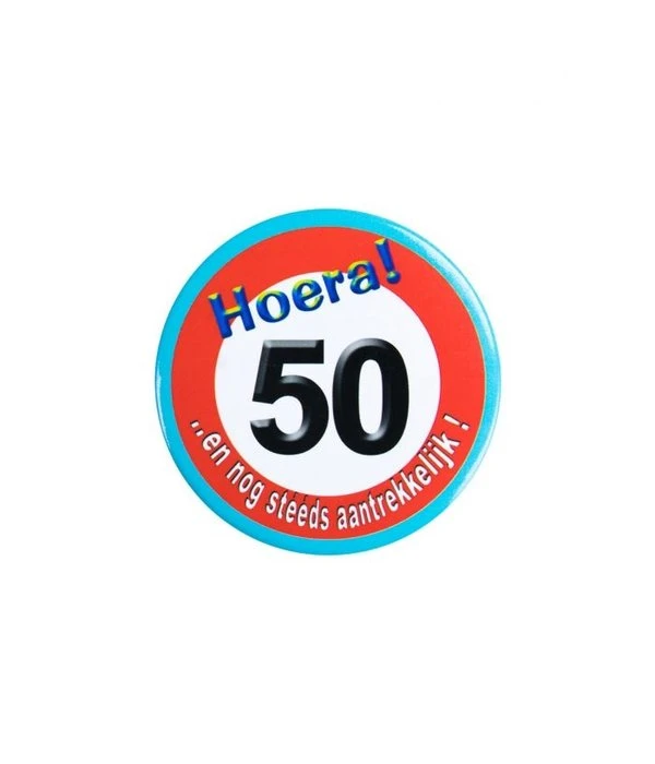 Button Klein - 50 Jaar Verkeersbord 3 Button Klein - 50 Jaar Verkeersbord