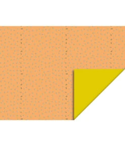 Cadeaupapier Dubbelzijdig Confetti Oranje/Geel