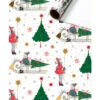 Cadeaupapier Kerstboom Slee