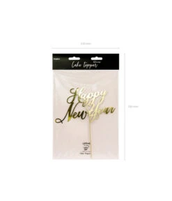 Cake Topper Happy New Year - 24cm -Vakantie Decoratie Winkel cake topper happy new year 24cm 2