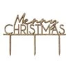 Caketopper Merry Christmas Hout 1 Caketopper Merry Christmas Hout -Vakantie Decoratie Winkel caketopper merry christmas hout