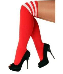 Cheerleader Sokken Rood/wit