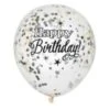 Confetti Ballonnen Happy Birthday - 6 Stuks - Copy -Vakantie Decoratie Winkel confetti ballonnen happy birthday 6 stuks copy
