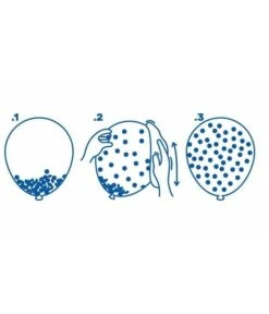 Confetti Ballonnen 'Merry Christmas' (5st) -Vakantie Decoratie Winkel confetti ballonnen merry christmas 5st 2