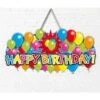 Deurbord 3d Balloons Happy Birthday 1 Deurbord 3d Balloons Happy Birthday -Vakantie Decoratie Winkel deurbord 3d balloons happy birthday