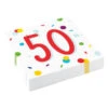 Feestservetten 50 Jaar Confetti (20st) 2 Feestservetten 50 Jaar Confetti (20st) -Vakantie Decoratie Winkel feestservetten 50 jaar confetti 20st