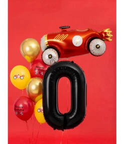 Folieballon Cijfer 0 Zwart (86cm) -Vakantie Decoratie Winkel folieballon cijfer 0 zwart 86cm 2