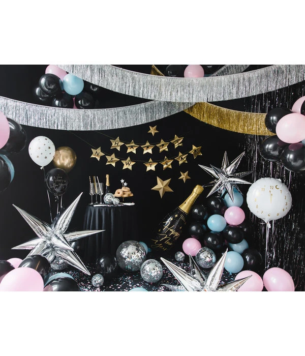 Folieballon Happy New Year Champagne Fles (27x88cm) 5 Folieballon Happy New Year Champagne Fles (27x88cm) - Afbeelding 3