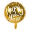 Folieballon Happy New Year Goud/Wit (45cm) 2 Folieballon Happy New Year Goud/Wit (45cm) -Vakantie Decoratie Winkel folieballon happy new year goud wit 45cm