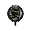 Folieballon Happy New Year Zwart/Goud (45cm) -Vakantie Decoratie Winkel folieballon happy new year zwart goud 45cm