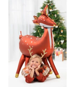 Folieballon Kerst Rendier (80x105cm) -Vakantie Decoratie Winkel folieballon kerst rendier 80x105cm 3