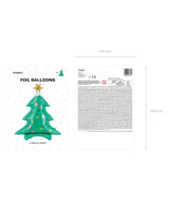 Folieballon Kerstboom Staand (78x94cm) -Vakantie Decoratie Winkel folieballon kerstboom staand 78x94cm 2