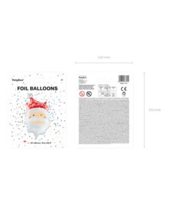 Folieballon Kerstman (37x60cm) -Vakantie Decoratie Winkel folieballon kerstman 37x60cm 3