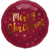 Folieballon 'Merry Christmas' Rood (45cm) 1 Folieballon 'Merry Christmas' Rood (45cm) -Vakantie Decoratie Winkel folieballon merry christmas rood 45cm