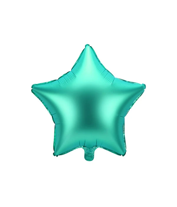Folieballon Ster Groen Satijn 48cm 3 Folieballon Ster Groen Satijn 48cm