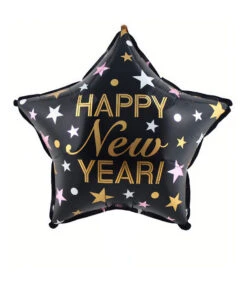 Folieballon Ster Happy New Year (45cm)