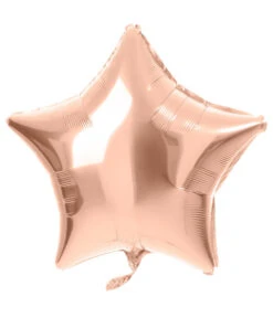 Folieballon Ster Rose Goud Glanzend (48cm)