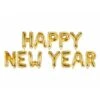 Folieballonnen Happy New Year Goud