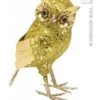 Glitter Uil Goud 18,5 -Vakantie Decoratie Winkel glitter uil goud 185