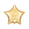 Gouden Folie Ballon Ster Happy New Year (45cm) -Vakantie Decoratie Winkel gouden folie ballon ster happy new year 45cm