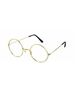 Gouden Ronde Bril Zonder Glazen