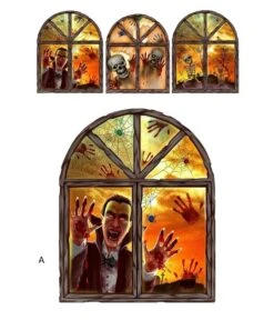 Halloween 3D Raamsticker 23 X 27cm