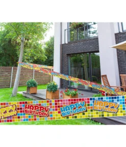 Happy Birthday Blocks Markeerlint (7m)