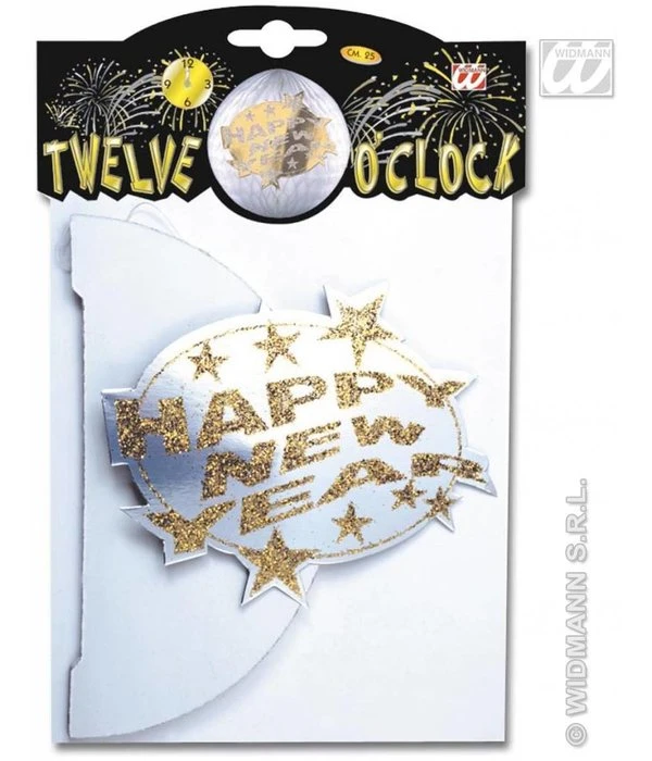 Happy New Year Baldecoratie Papier 4 Happy New Year Baldecoratie Papier - Afbeelding 2
