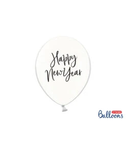 Happy New Year Ballonnen Transparant (6st)