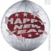 Happy New Year Papierdecoratie Rood -Vakantie Decoratie Winkel happy new year papierdecoratie rood