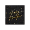 Happy New Year Servetten Zwart/goud 20st -Vakantie Decoratie Winkel happy new year servetten zwart goud 20st