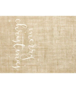 Jute Tafelloper Merry Christmas (50x250cm) -Vakantie Decoratie Winkel jute tafelloper merry christmas 50x250cm 3