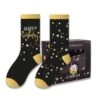 Kadosokken Happy Birthday Goud (2 Paar) -Vakantie Decoratie Winkel kadosokken happy birthday goud 2 paar