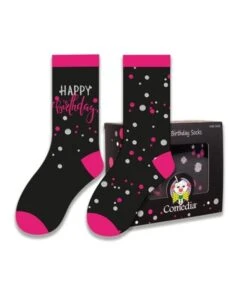 Kadosokken Happy Birthday Pink (2 Paar)