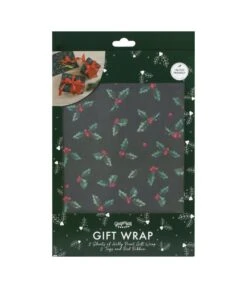 Kerst Cadeauverpakking Set Hulst -Vakantie Decoratie Winkel kerst cadeauverpakking set hulst 2