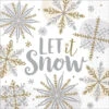 Kerst Servetten Let It Snow (16st) 1 Kerst Servetten Let It Snow (16st) -Vakantie Decoratie Winkel kerst servetten let it snow 16st