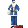 Kerstman Kostuum Blauw Volwassenen