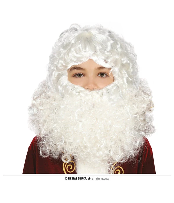 Kerstman Pruik Met Baard Kind 3 Kerstman Pruik Met Baard Kind